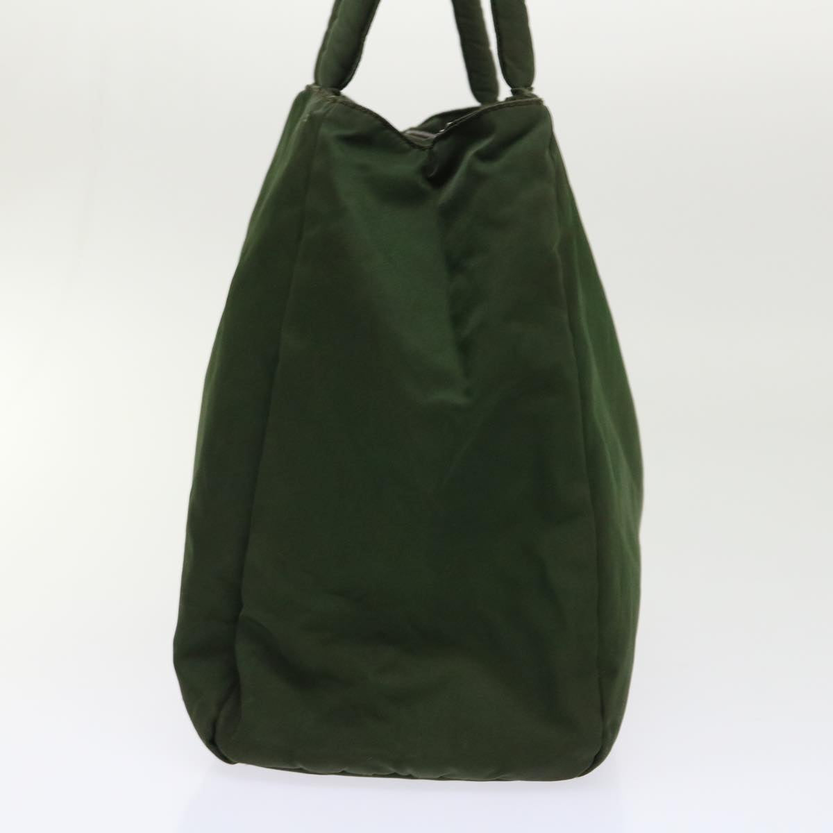 PRADA Hand Bag Nylon Green Auth bs6630