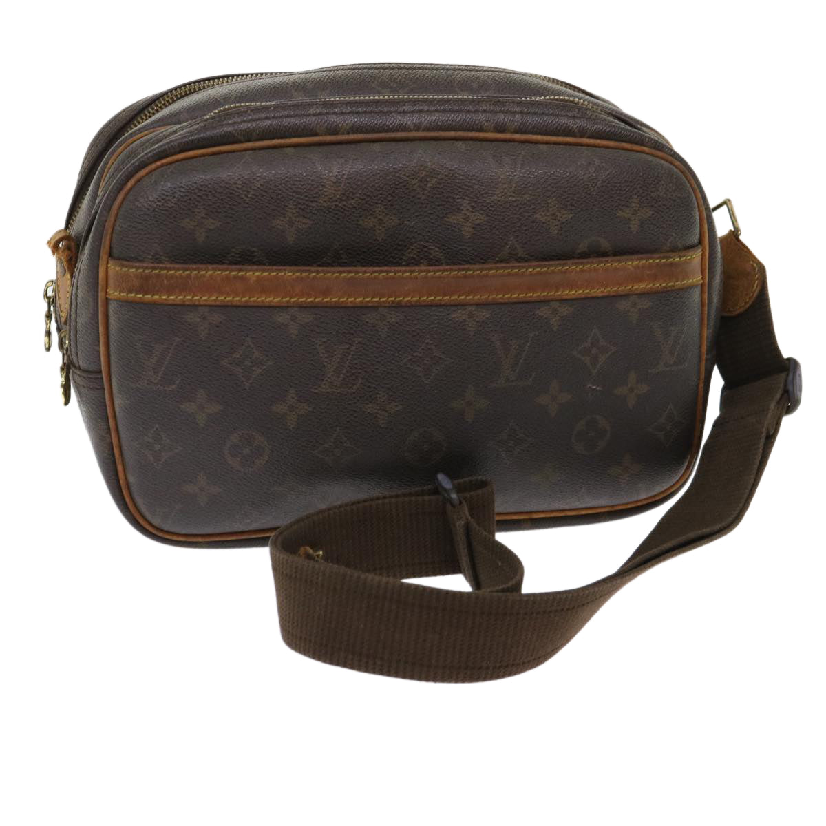 LOUIS VUITTON Monogram Reporter PM Shoulder Bag M45254 LV Auth bs6700