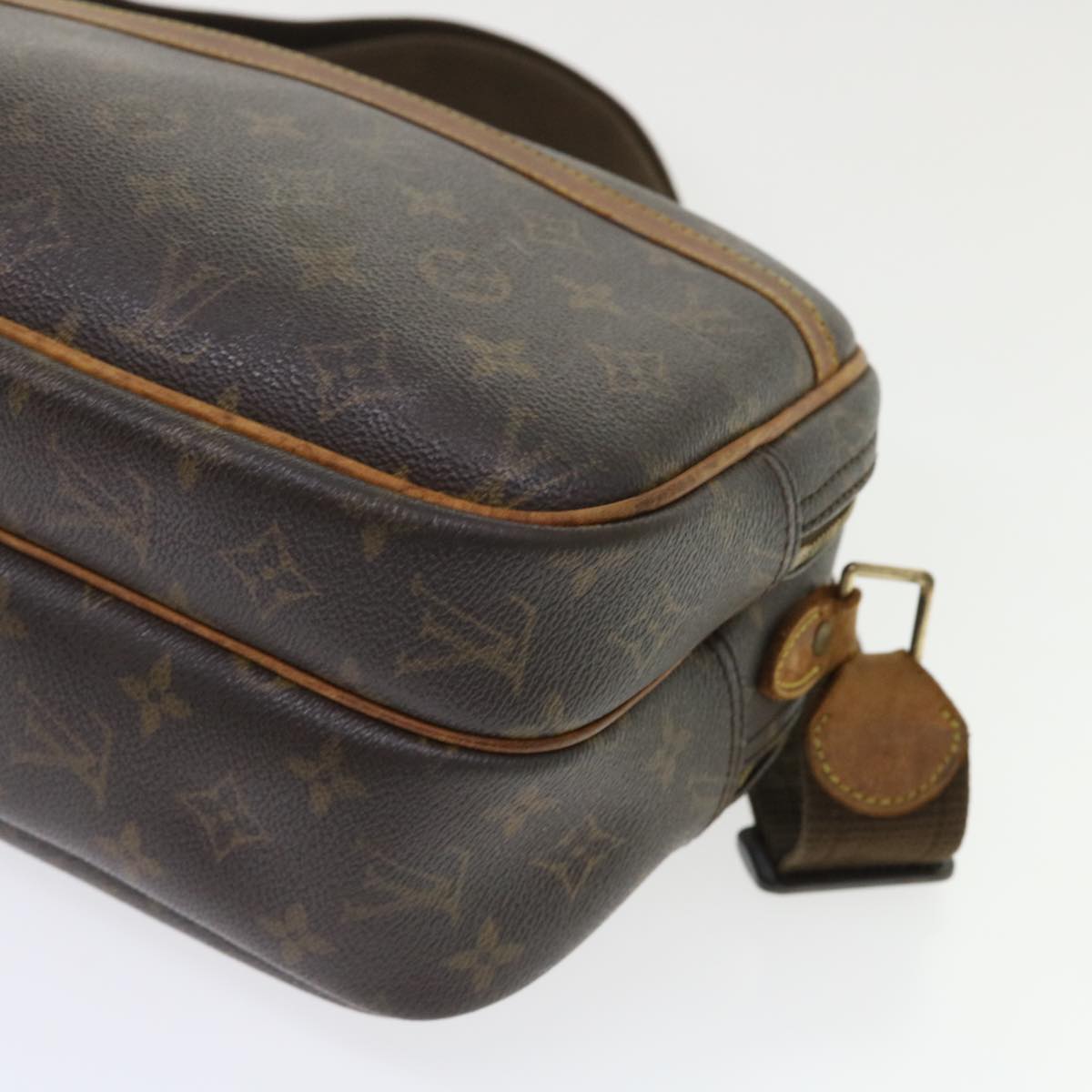 LOUIS VUITTON Monogram Reporter PM Shoulder Bag M45254 LV Auth bs6700