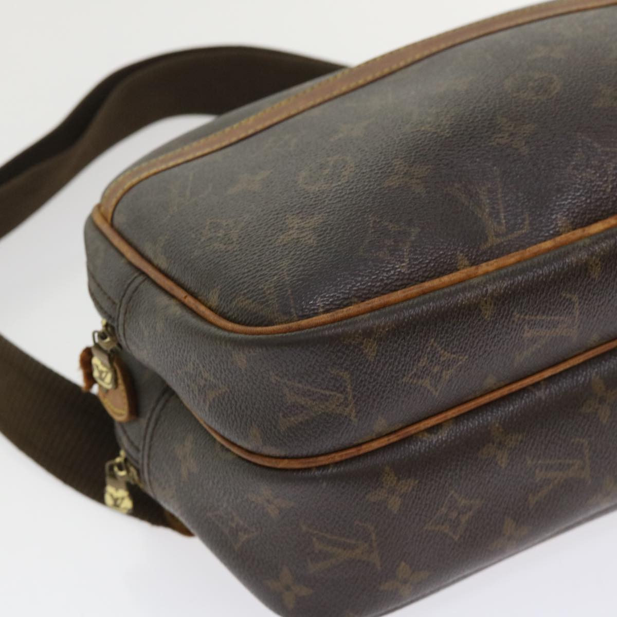 LOUIS VUITTON Monogram Reporter PM Shoulder Bag M45254 LV Auth bs6700