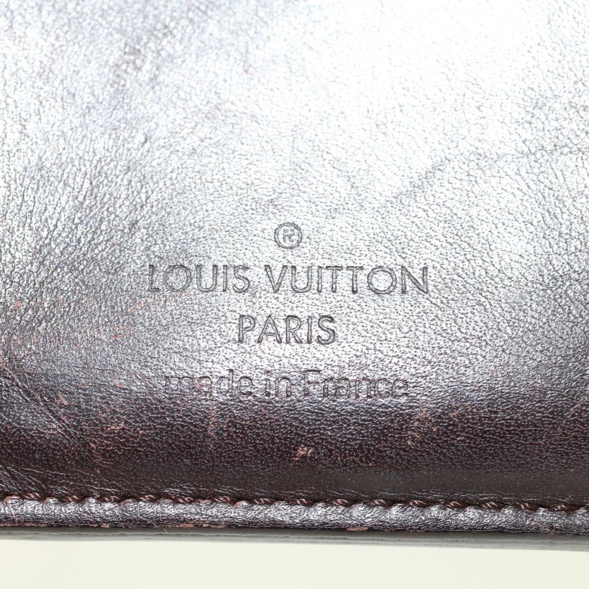 LOUIS VUITTON Monogram Vernis Wallet 2Set Beige Violet LV Auth bs6716