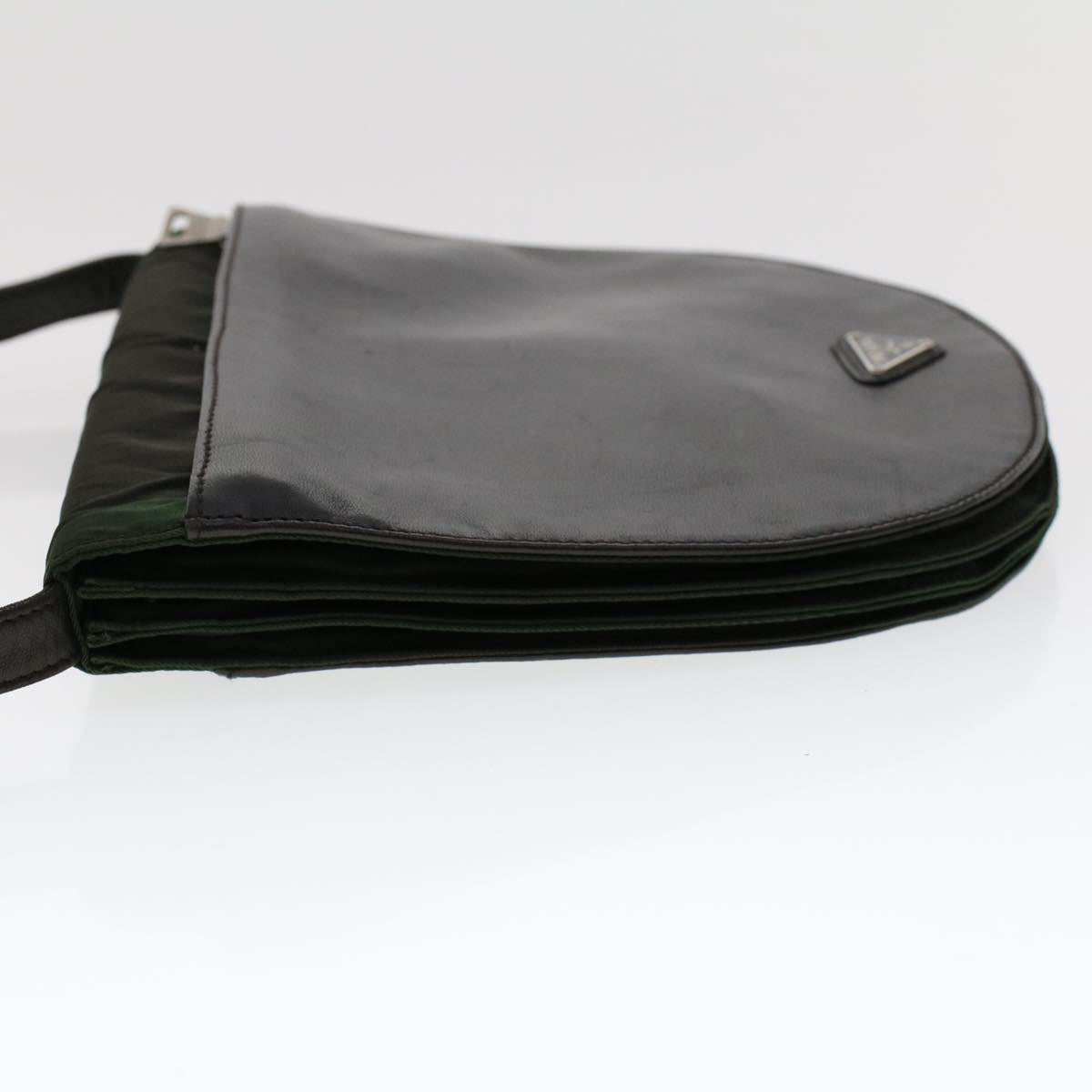 PRADA Shoulder Bag Nylon Green Auth bs6728