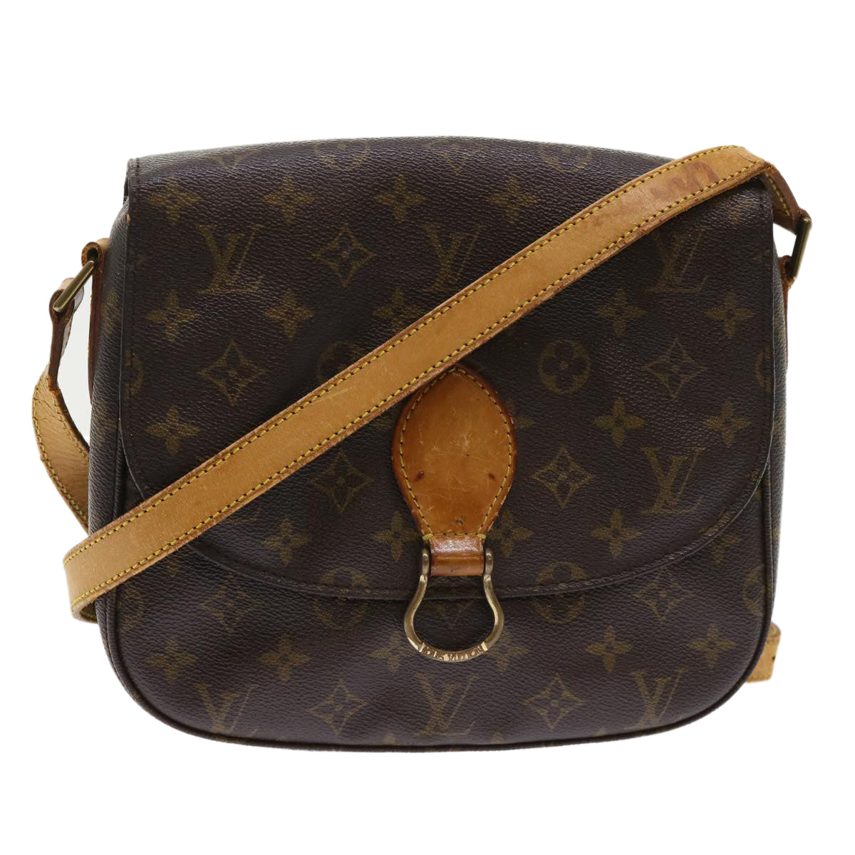 LOUIS VUITTON Monogram Saint Cloud GM Shoulder Bag M51242 LV Auth bs6730