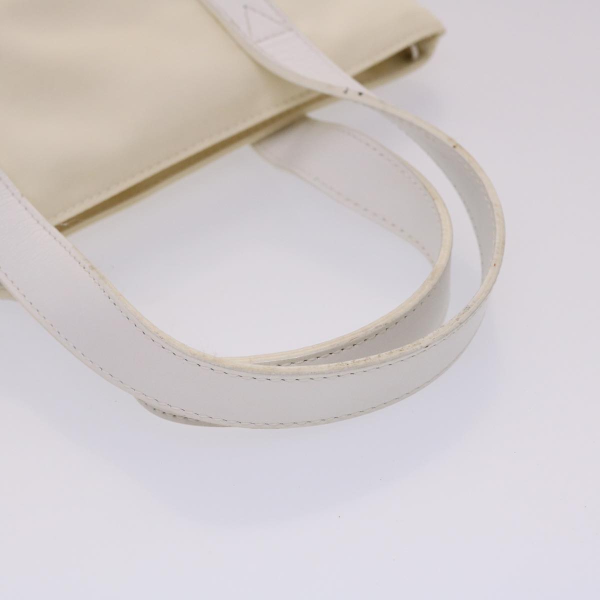 FENDI Hand Bag Nylon 2way White Auth bs6739