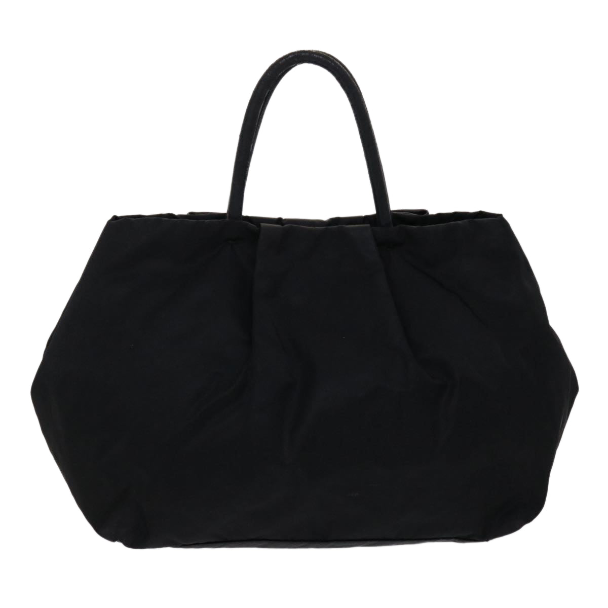 PRADA Hand Bag Nylon Black Auth bs6744