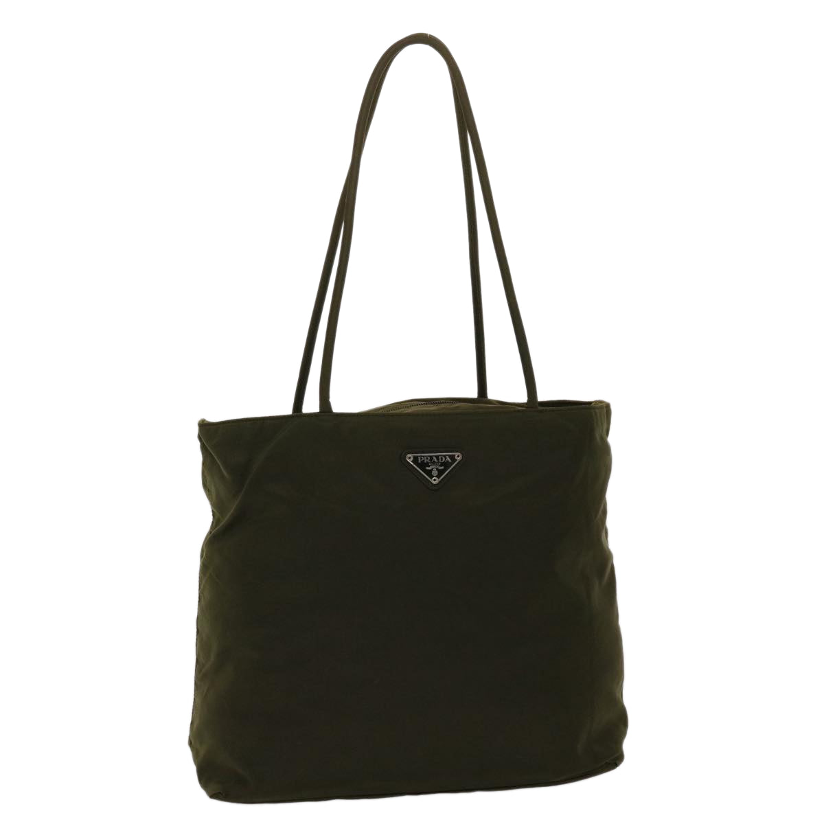 PRADA Shoulder Bag Nylon Green Auth bs6745