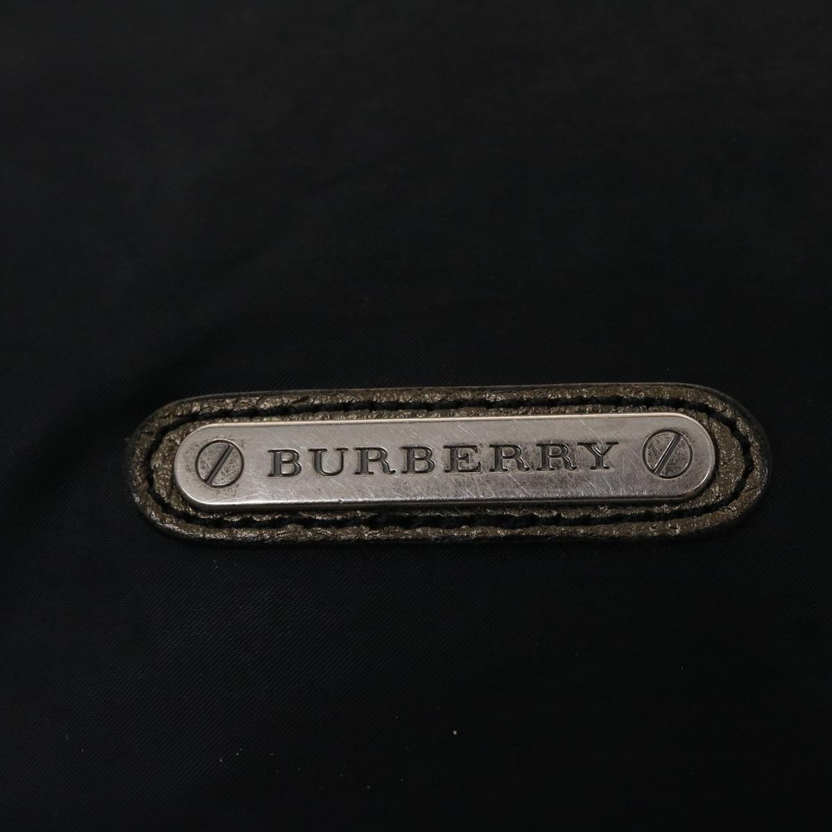 BURBERRY Shoulder Bag Nylon Black Auth bs6753