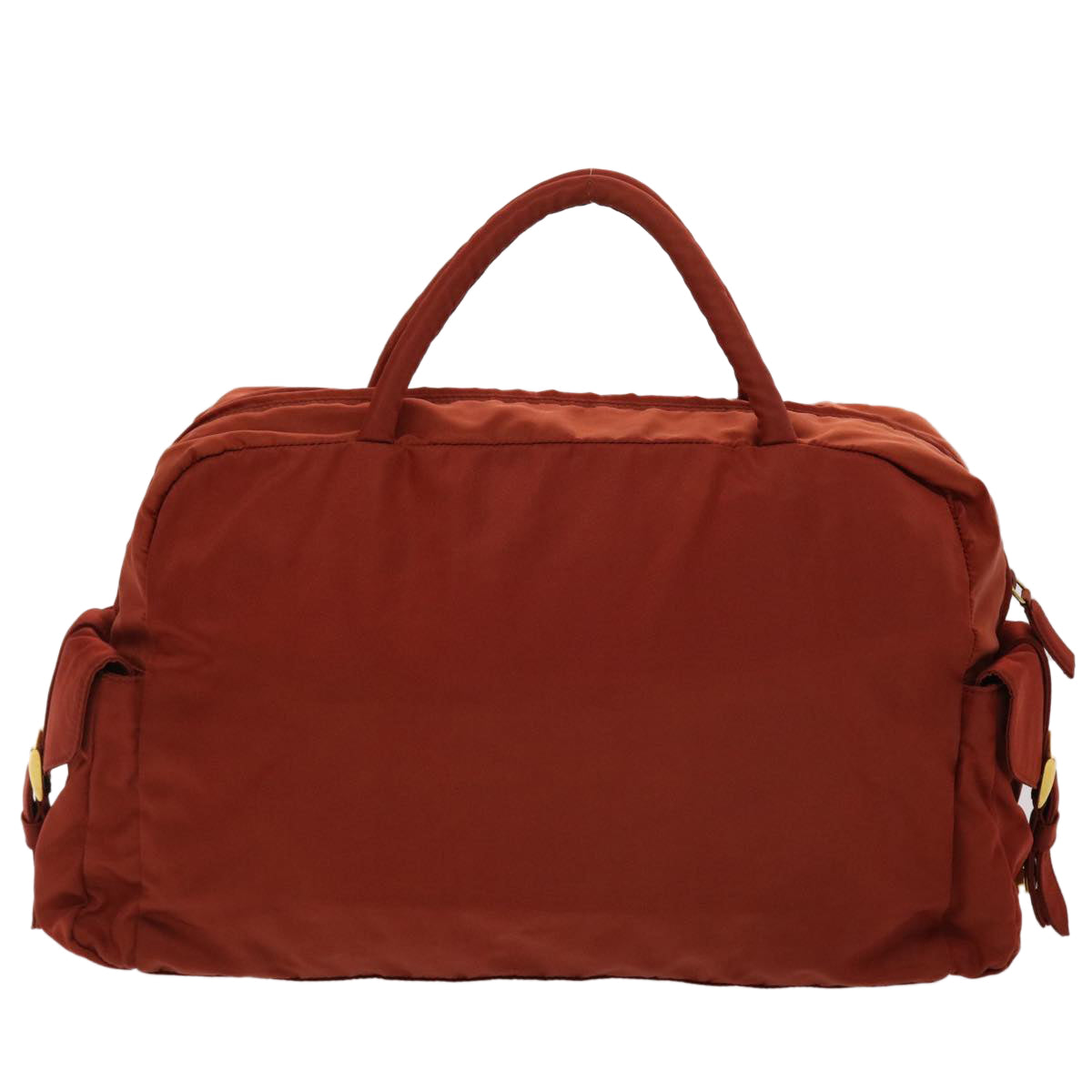 PRADA Hand Bag Nylon Orange Auth bs6760 - 0