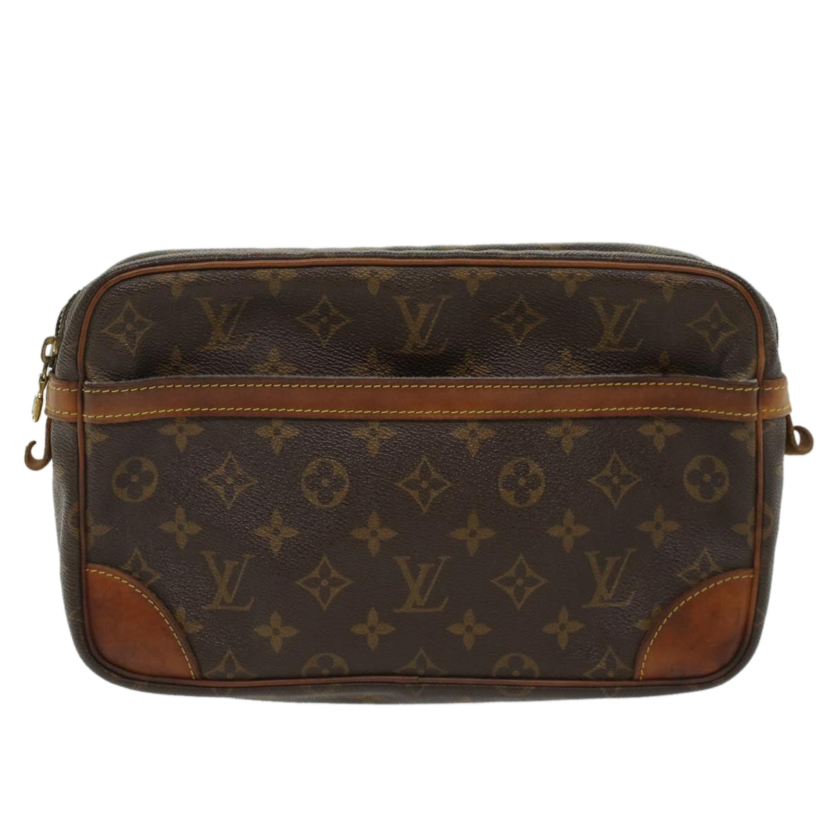 LOUIS VUITTON Monogram Compiegne 28 Clutch Bag M51845 LV Auth bs6798