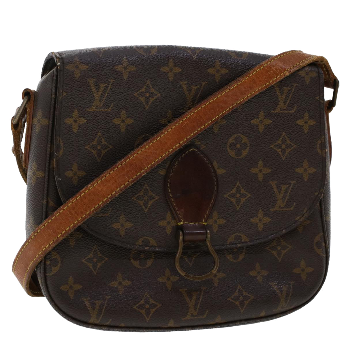 LOUIS VUITTON Monogram Saint Cloud GM Shoulder Bag M51242 LV Auth bs6817