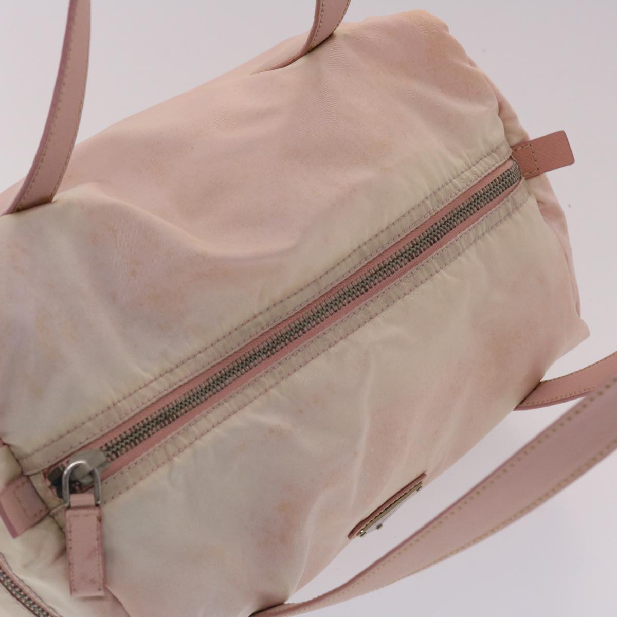 PRADA Hand Bag Nylon Pink Auth bs6844