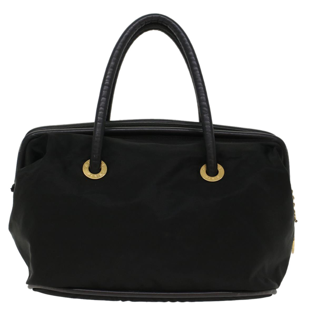 CELINE Shoulder Bag Nylon Black Auth bs6872 - 0