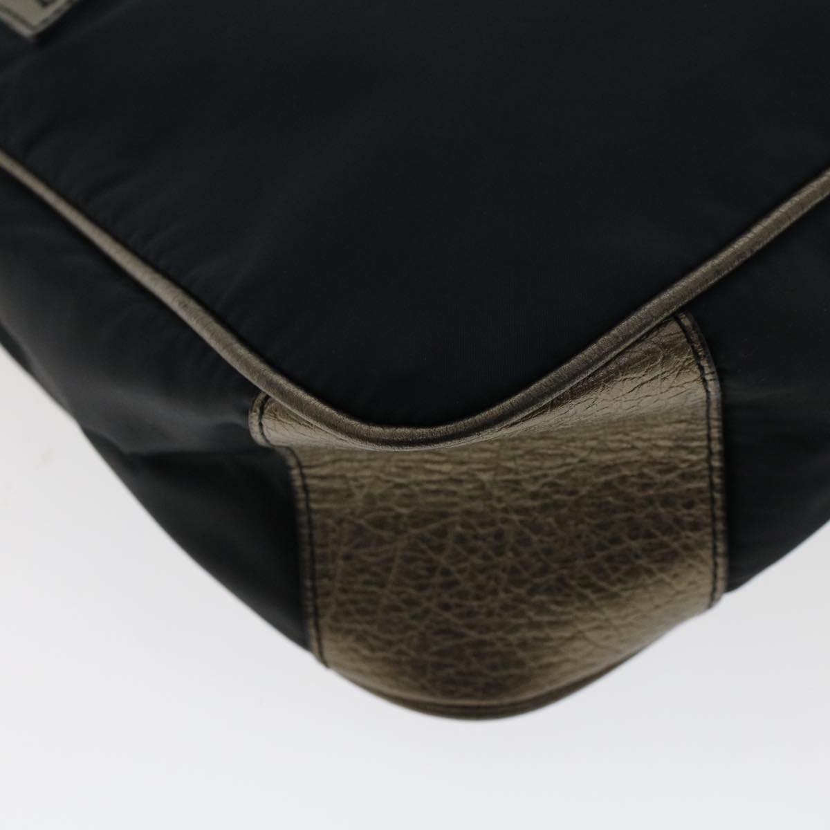 BURBERRY Shoulder Bag Nylon Black Auth bs6892