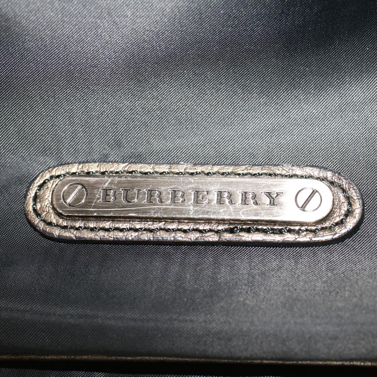 BURBERRY Shoulder Bag Nylon Black Auth bs6892