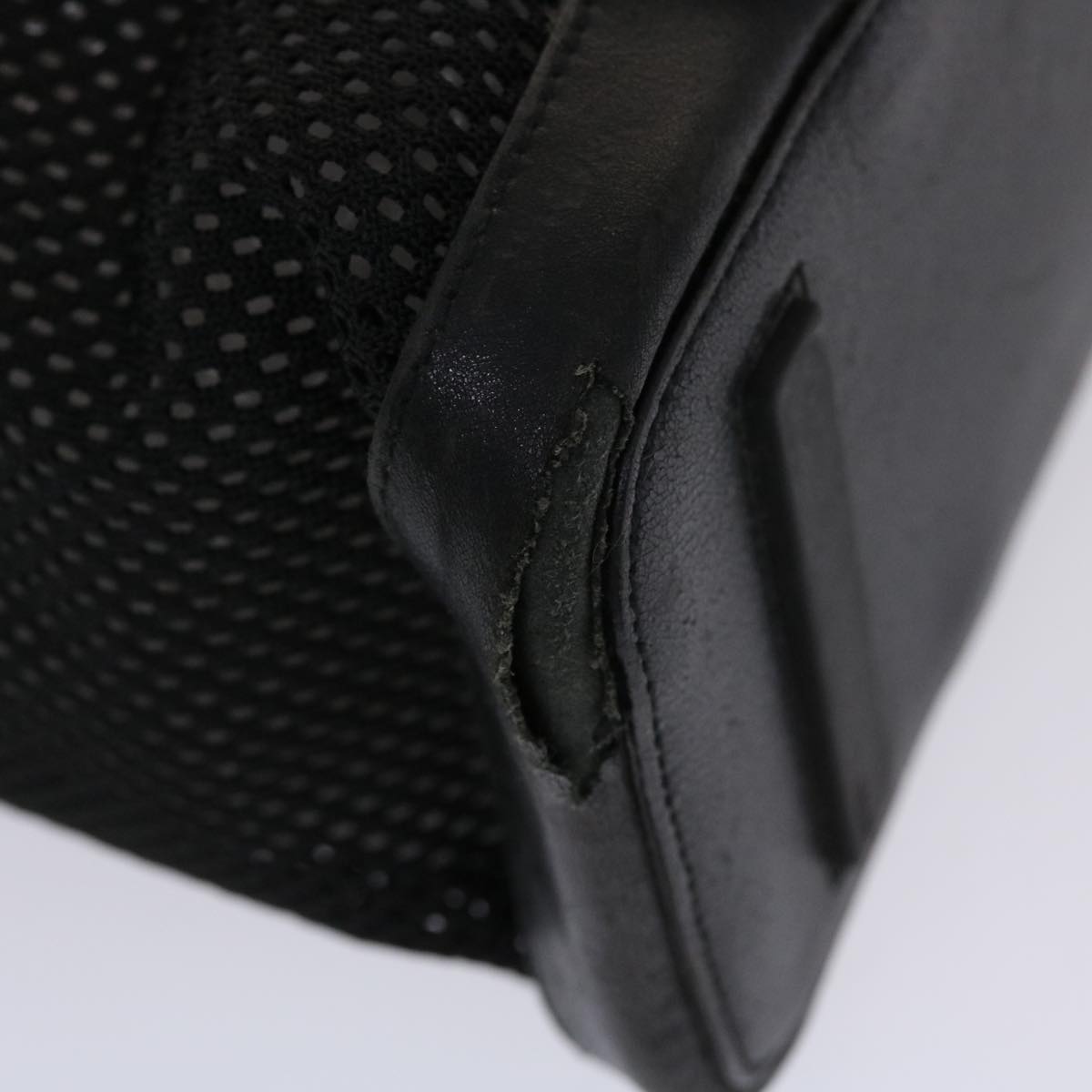 PRADA Shoulder Bag Nylon Black Auth bs6977