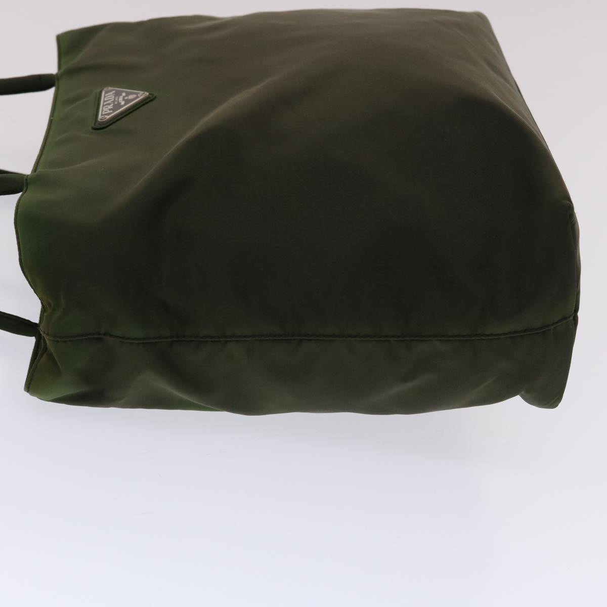 PRADA Shoulder Bag Nylon Khaki Auth bs6981