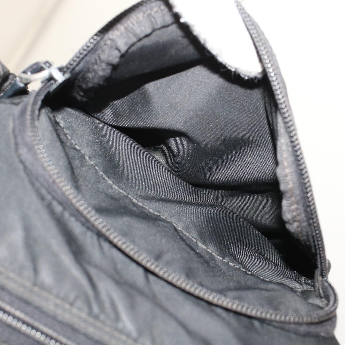 PRADA Shoulder Bag Nylon Black Auth bs7016