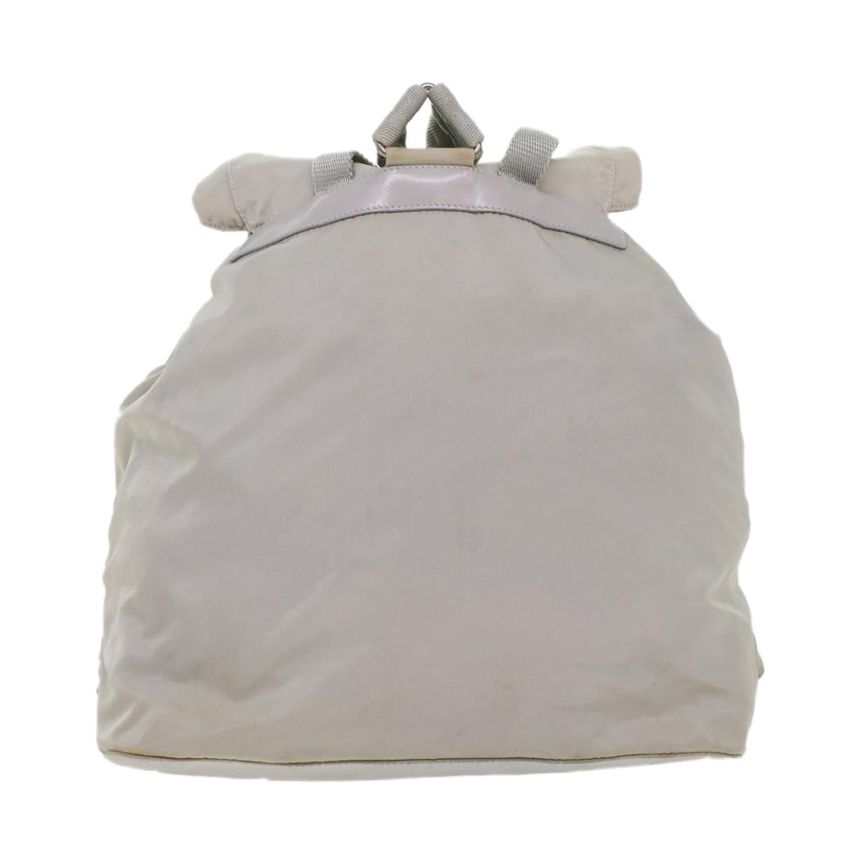 PRADA Backpack Nylon White Auth bs7046