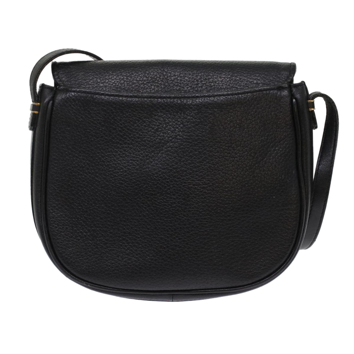 Burberrys Shoulder Bag Leather Black Auth bs7070 - 0