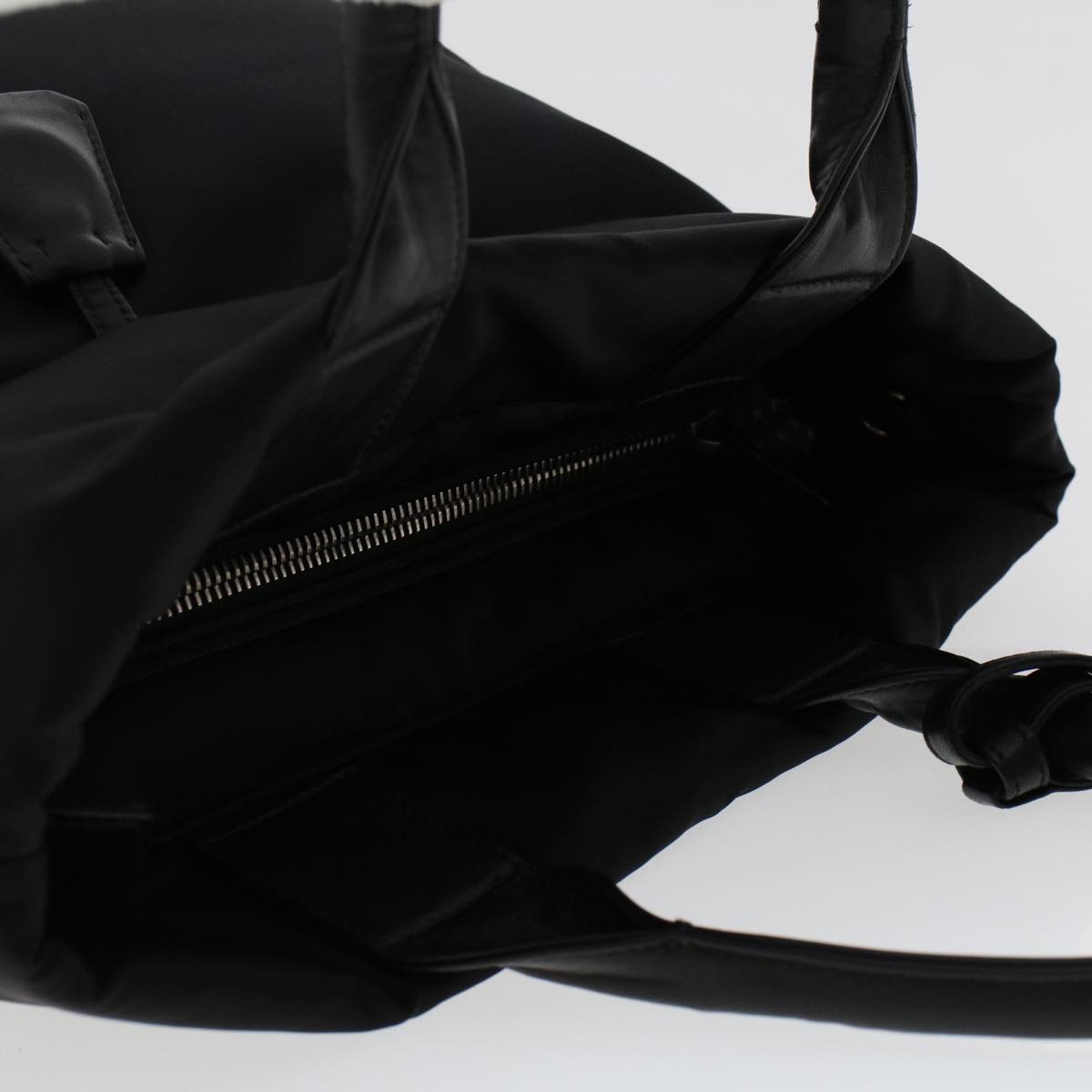 PRADA Hand Bag Nylon Black Auth bs7087