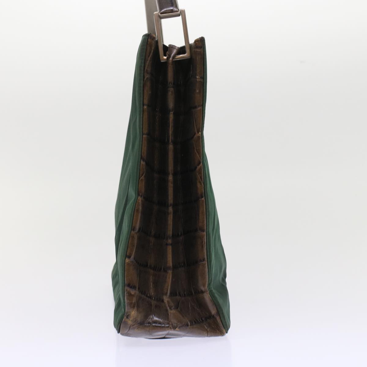 PRADA Shoulder Bag Nylon Green Auth bs7093
