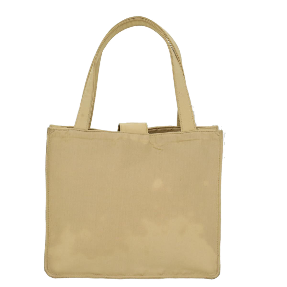 CHANEL Shoulder Bag Nylon Beige CC Auth bs7114 - 0