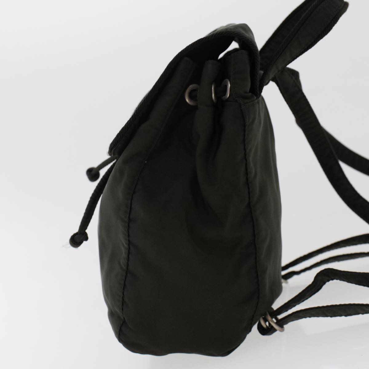 PRADA Backpack Nylon Green Auth bs7118