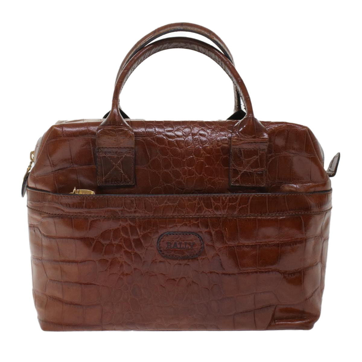 BALLY Shoulder Bag Leather 2Set Black Brown Auth bs7119 - 0