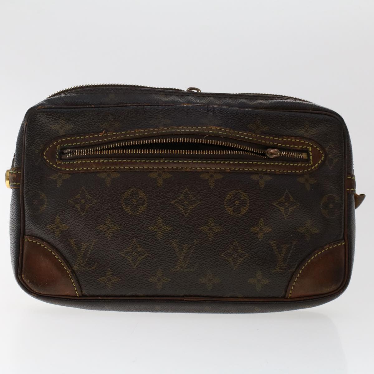 LOUIS VUITTON Monogram Clutch Bag 2Set LV Auth bs7124