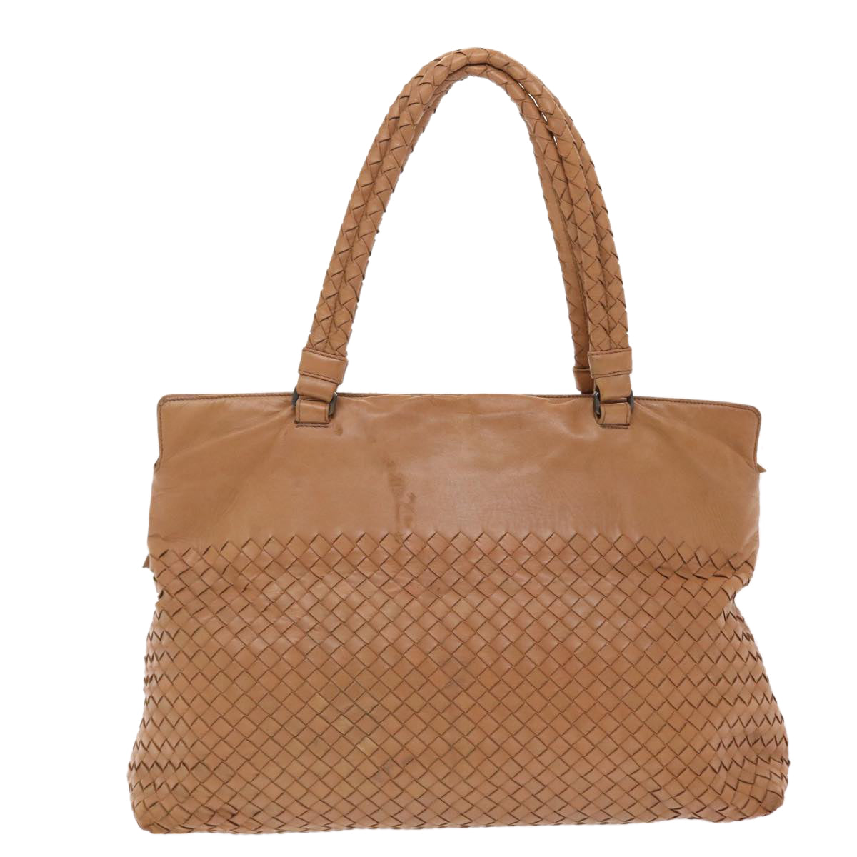 BOTTEGA VENETA Shoulder Bag Leather Brown Auth bs7135 - 0