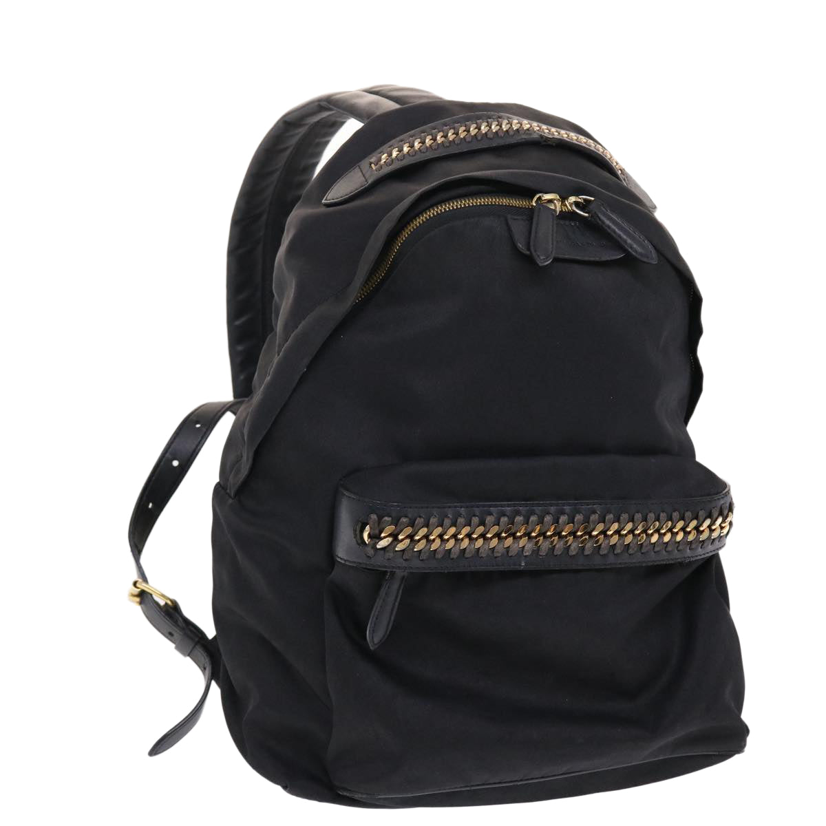 Stella MacCartney Backpack Nylon Black Auth bs7160