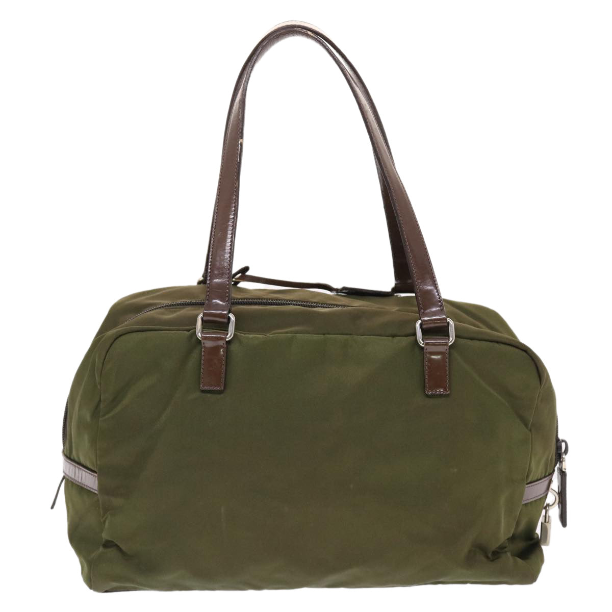 PRADA Shoulder Bag Nylon Khaki Auth bs7166 - 0