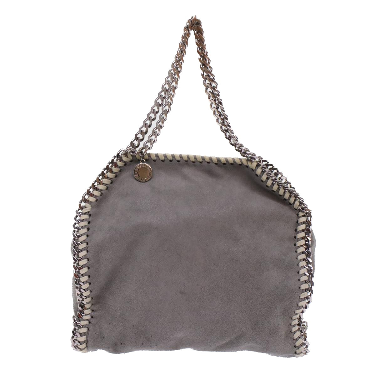 Stella MacCartney Chain Falabella Shoulder Bag Suede Gray Auth bs7170