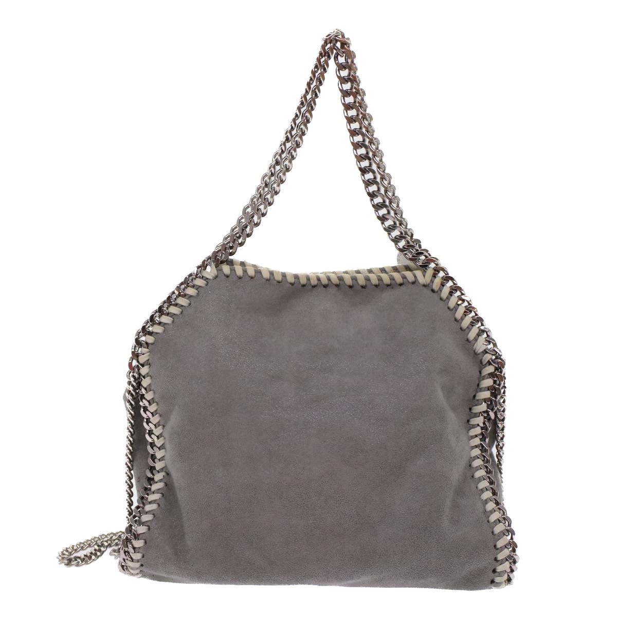 Stella MacCartney Chain Falabella Shoulder Bag Suede Gray Auth bs7170 - 0