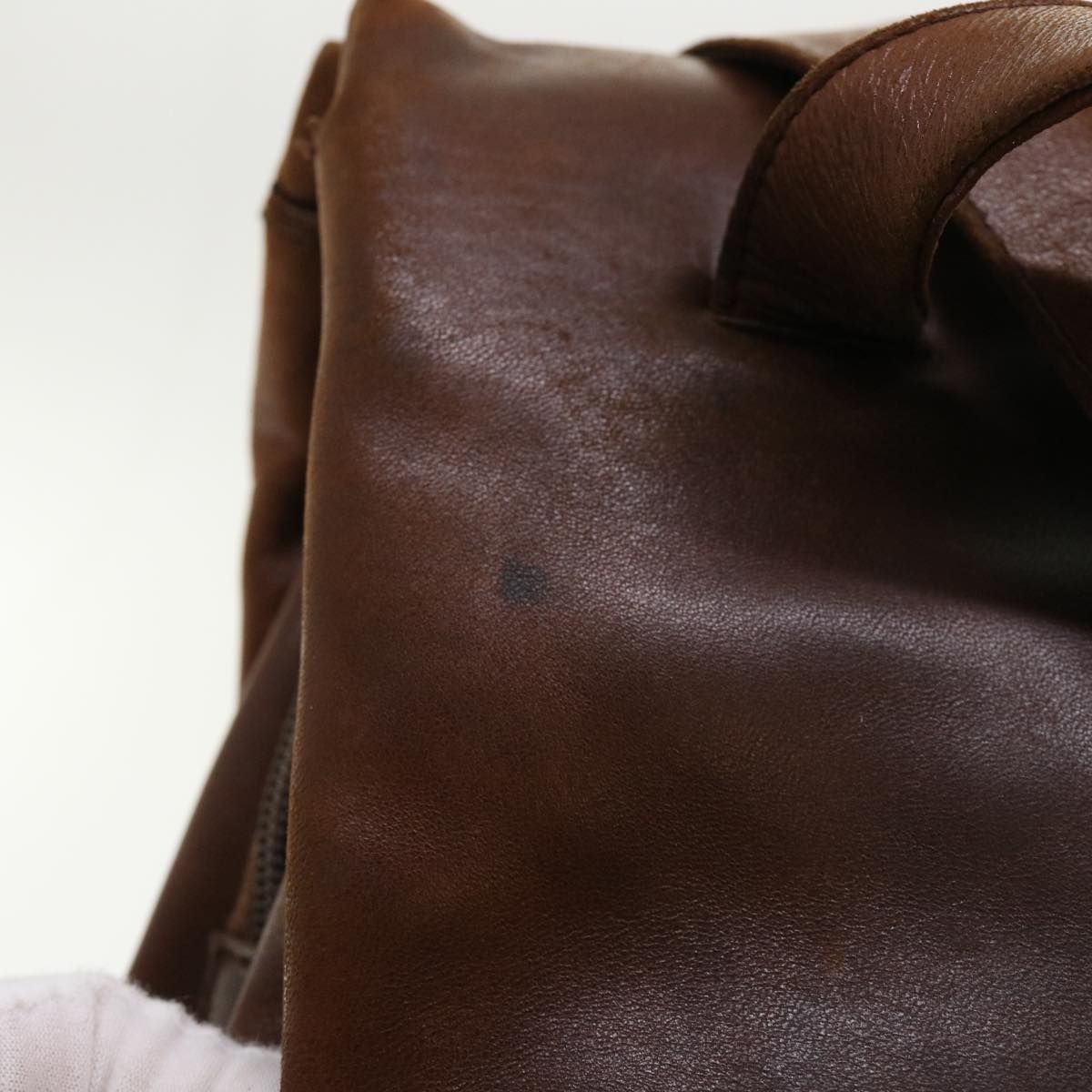 PRADA Shoulder Bag Leather Brown Auth bs7171 - 0