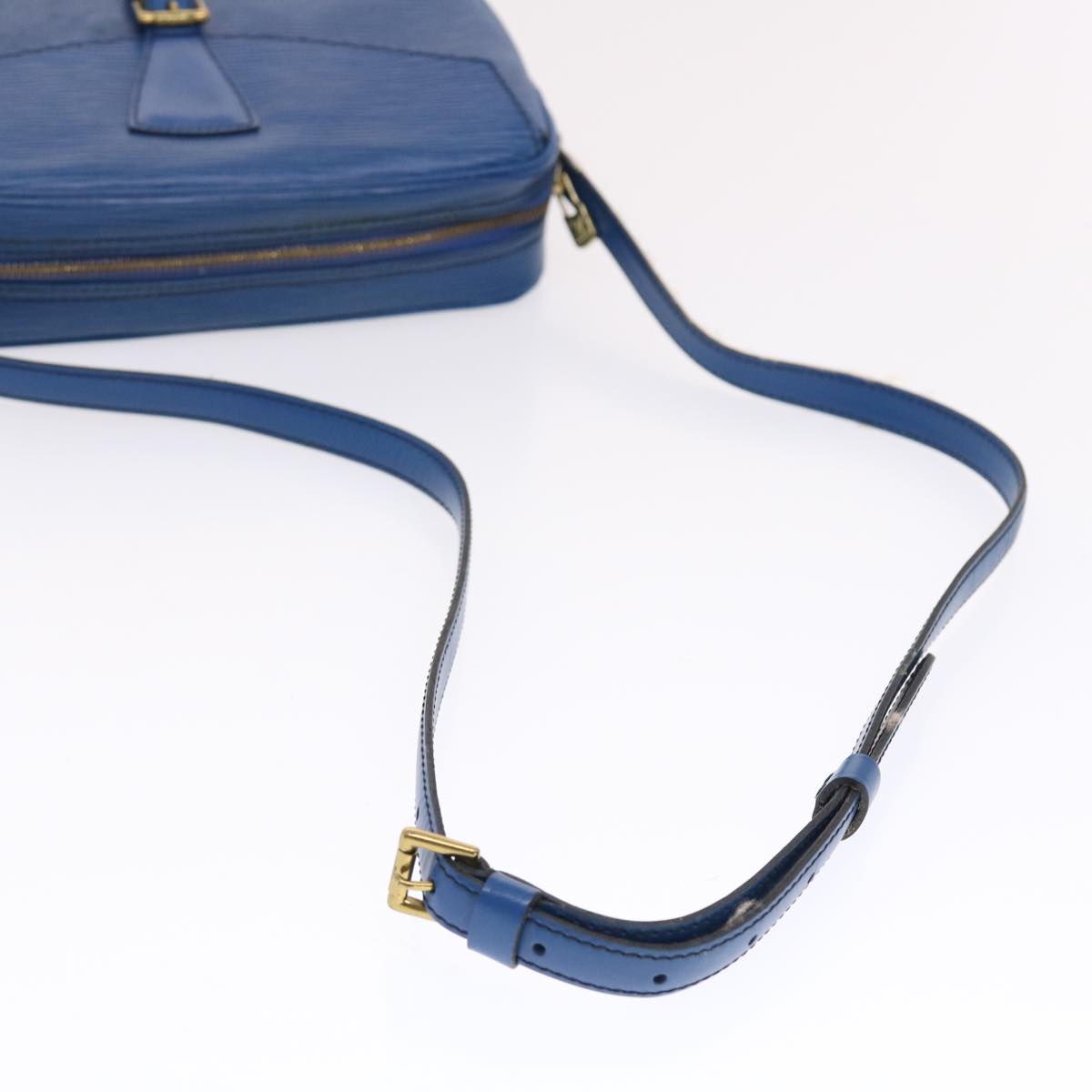 LOUIS VUITTON Epi June Feuille Shoulder Bag Blue M52155 LV Auth bs7226