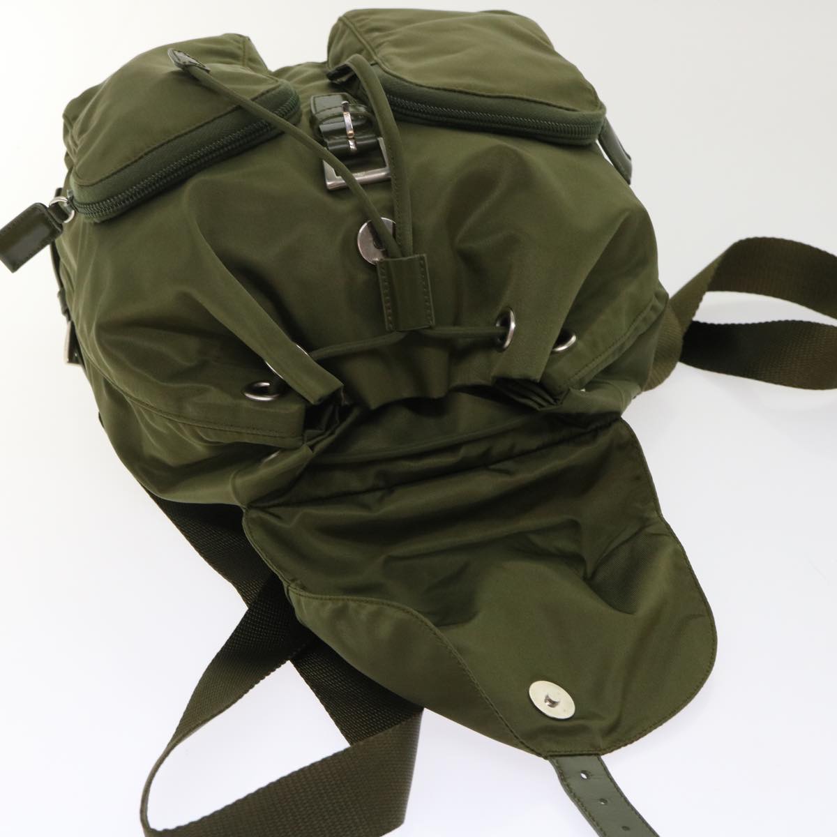 PRADA Backpack Nylon Brown Auth bs7232