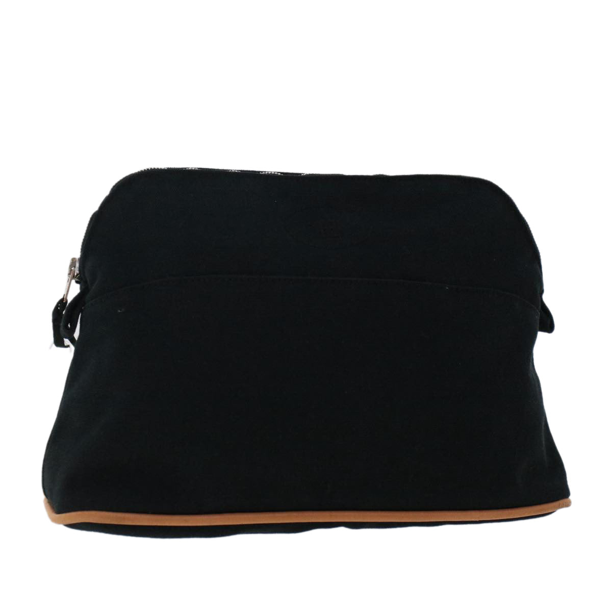 HERMES Bolide Pouch Canvas Black Auth bs7239