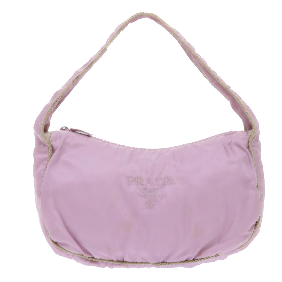 PRADA Shoulder Bag Nylon Pink Auth bs7263