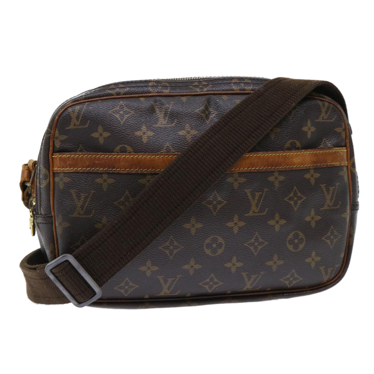 LOUIS VUITTON Monogram Reporter PM Shoulder Bag M45254 LV Auth bs7290