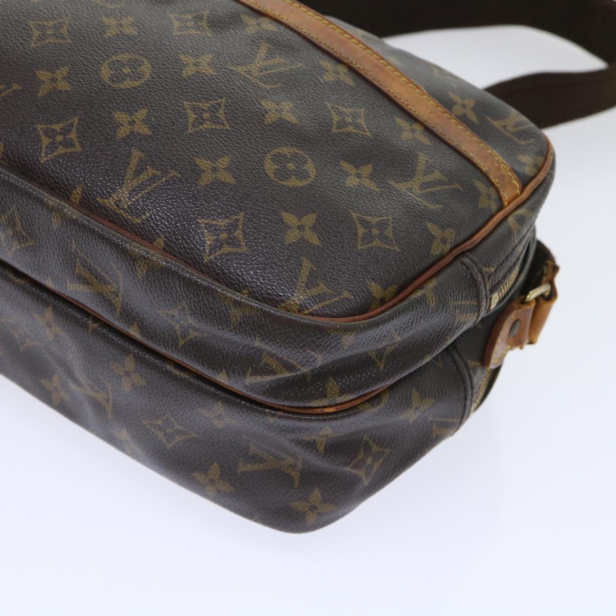 LOUIS VUITTON Monogram Reporter PM Shoulder Bag M45254 LV Auth bs7290