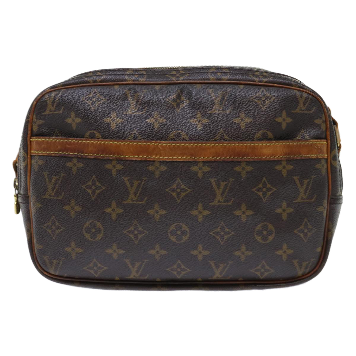 LOUIS VUITTON Monogram Reporter PM Shoulder Bag M45254 LV Auth bs7290