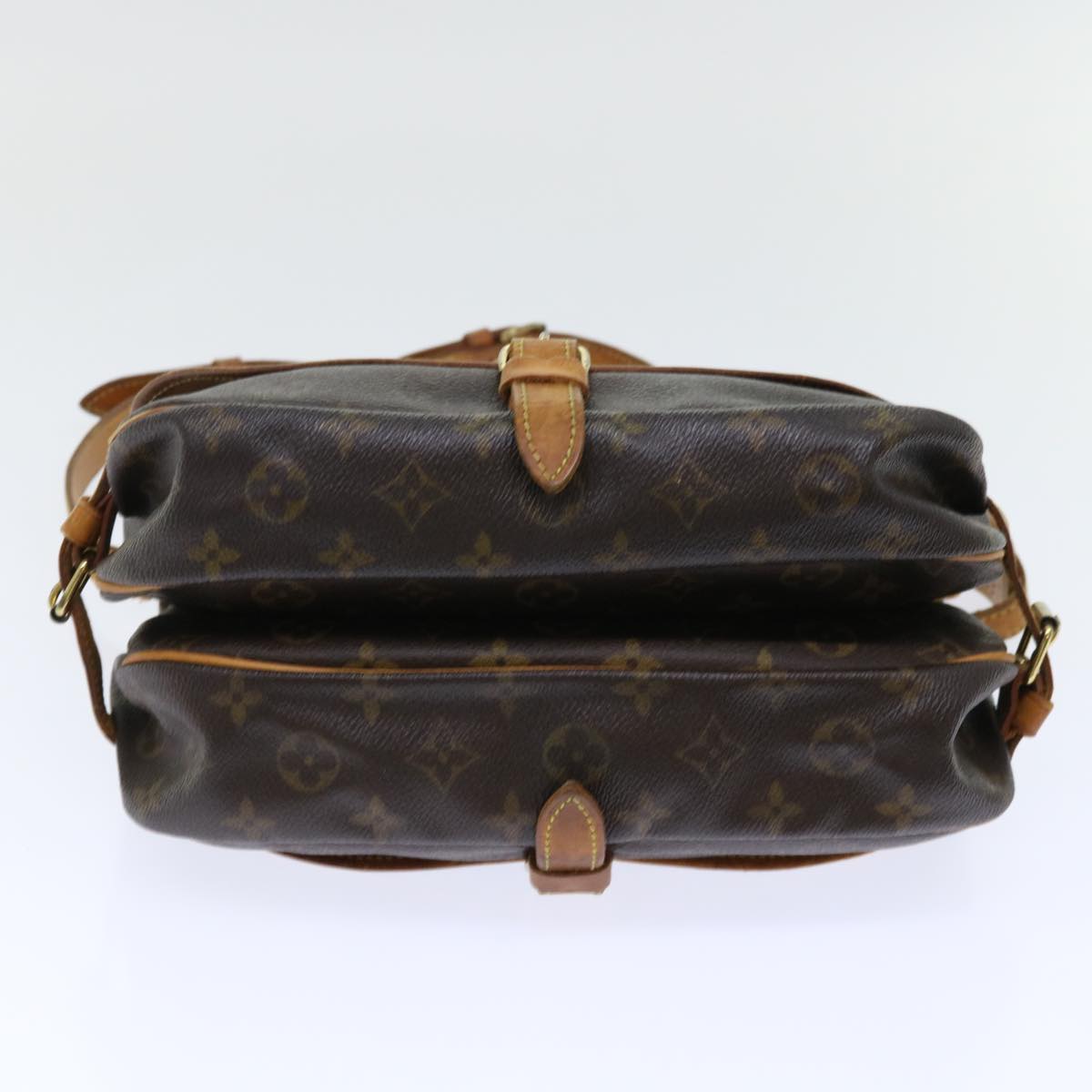 LOUIS VUITTON Monogram Saumur 30 Shoulder Bag M42256 LV Auth bs7298