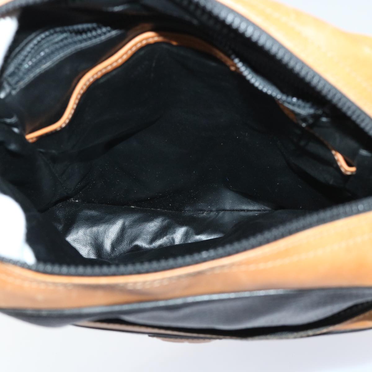GIVENCHY Shoulder Bag Leather 2Set Black Brown Auth bs7322