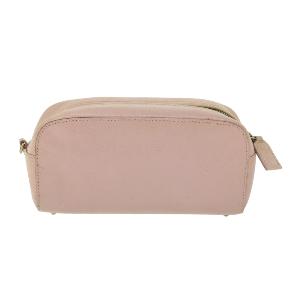PRADA Shoulder Bag Safiano leather Pink Auth bs7324 - 0