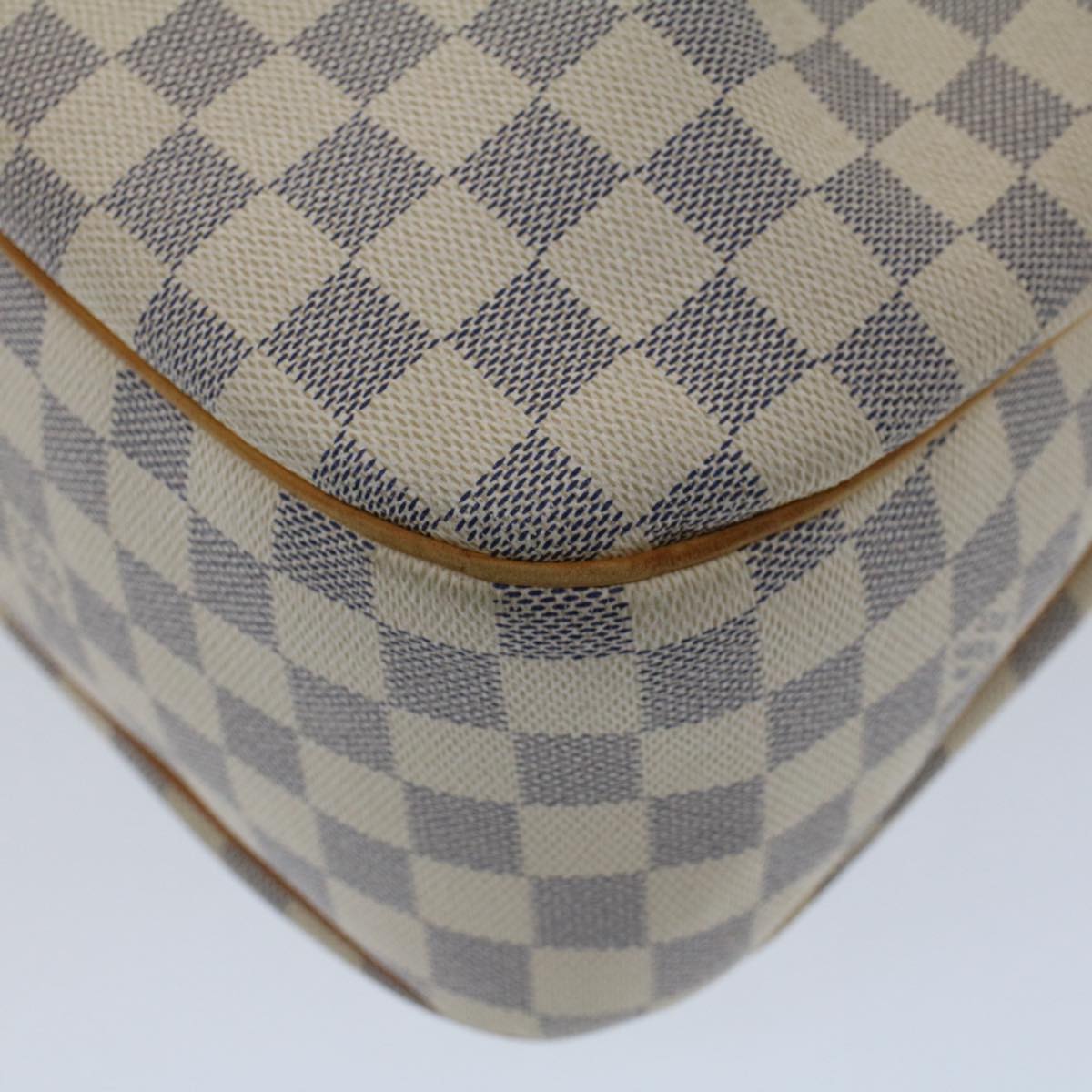 LOUIS VUITTON Damier Azur Siracusa MM Shoulder Bag N41112 LV Auth bs7329