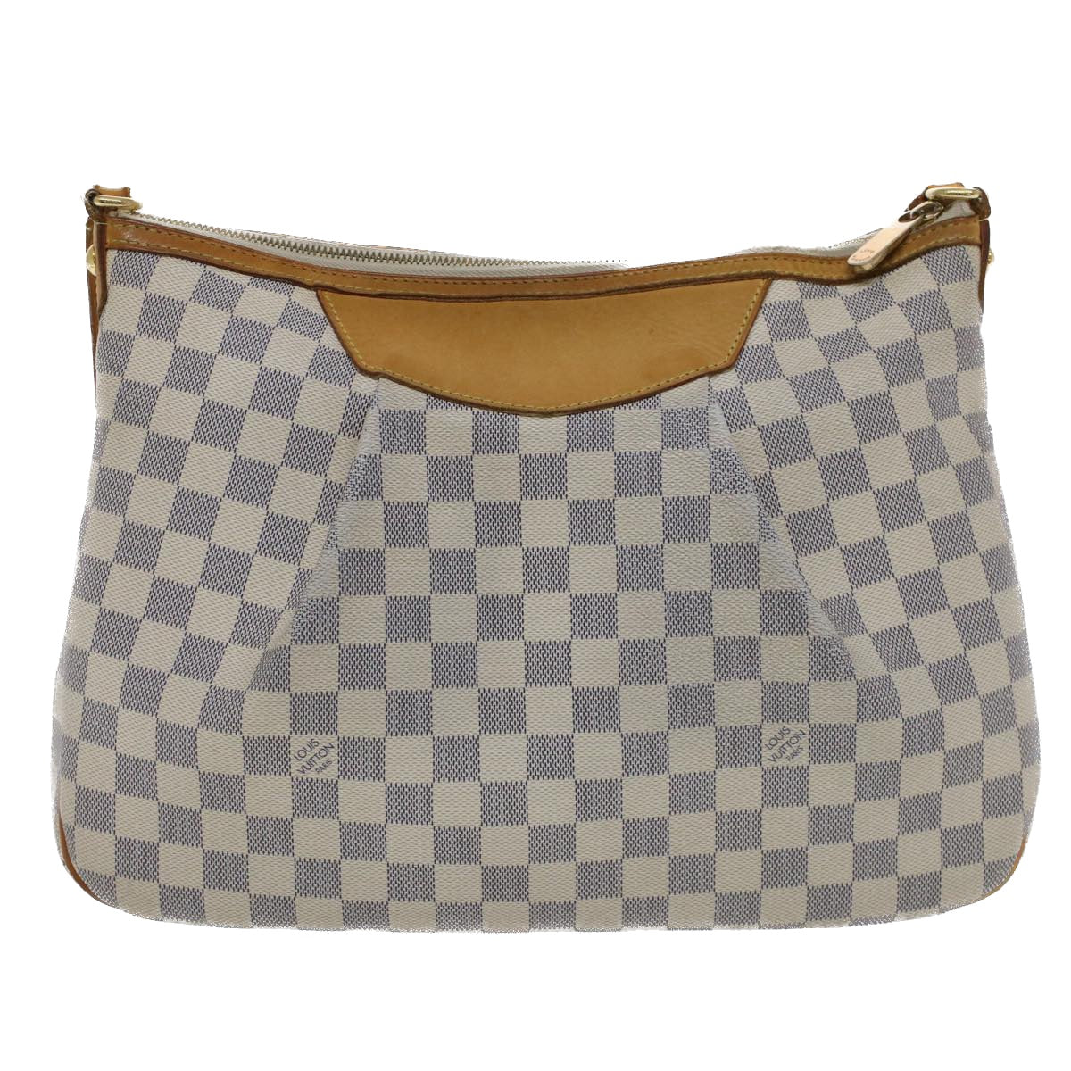 LOUIS VUITTON Damier Azur Siracusa MM Shoulder Bag N41112 LV Auth bs7329