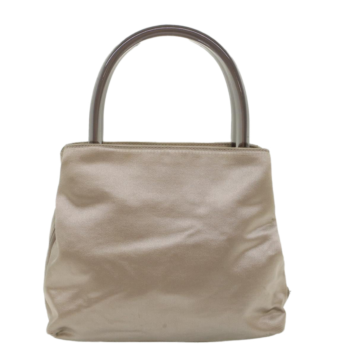 PRADA Hand Bag Velor Silver Auth bs7331 - 0