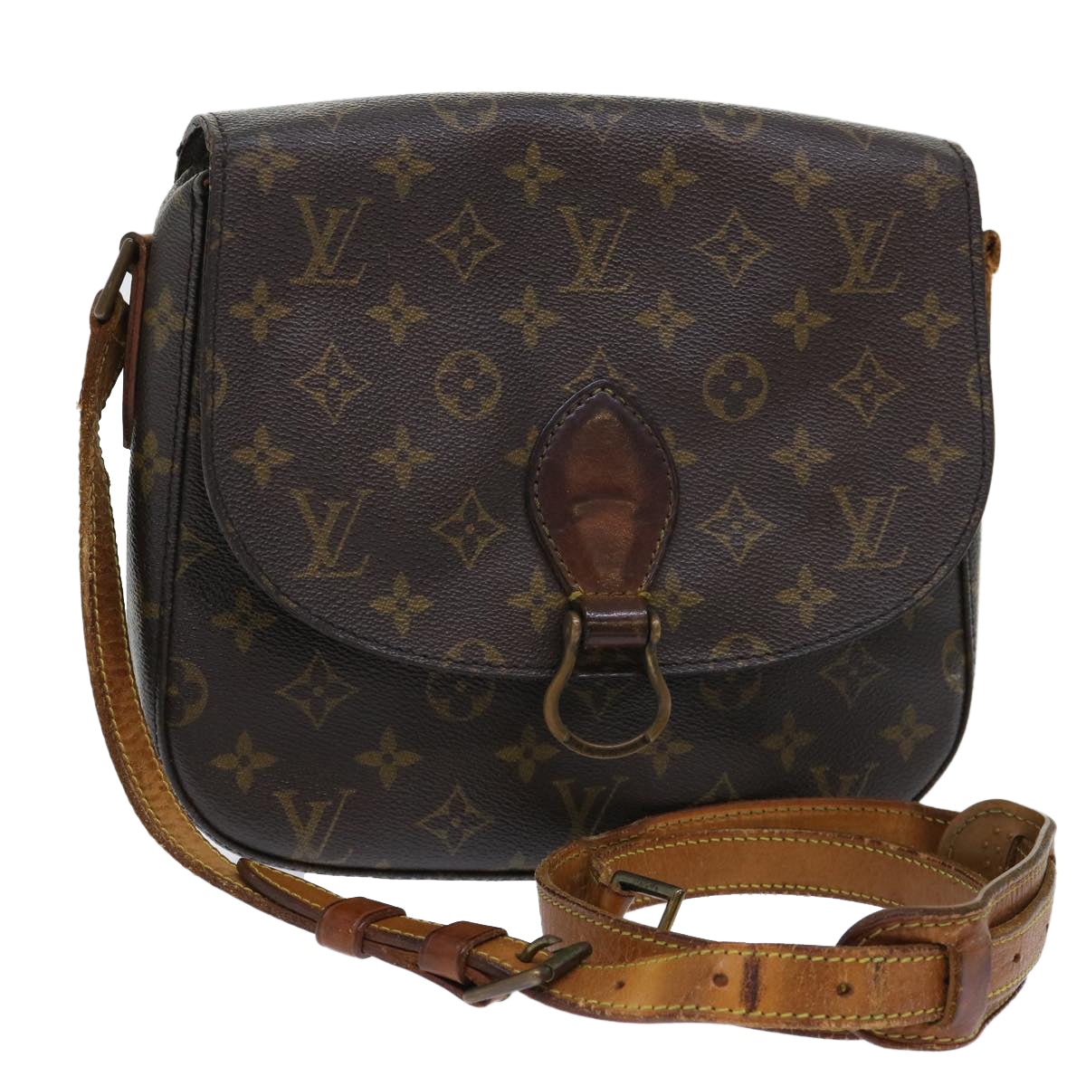 LOUIS VUITTON Monogram Saint Cloud GM Shoulder Bag M51242 LV Auth bs7332