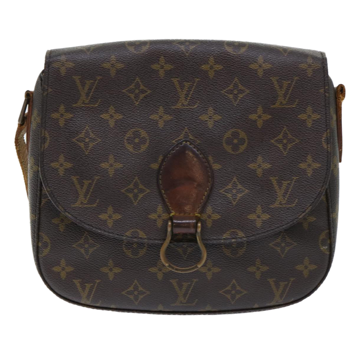 LOUIS VUITTON Monogram Saint Cloud GM Shoulder Bag M51242 LV Auth bs7332